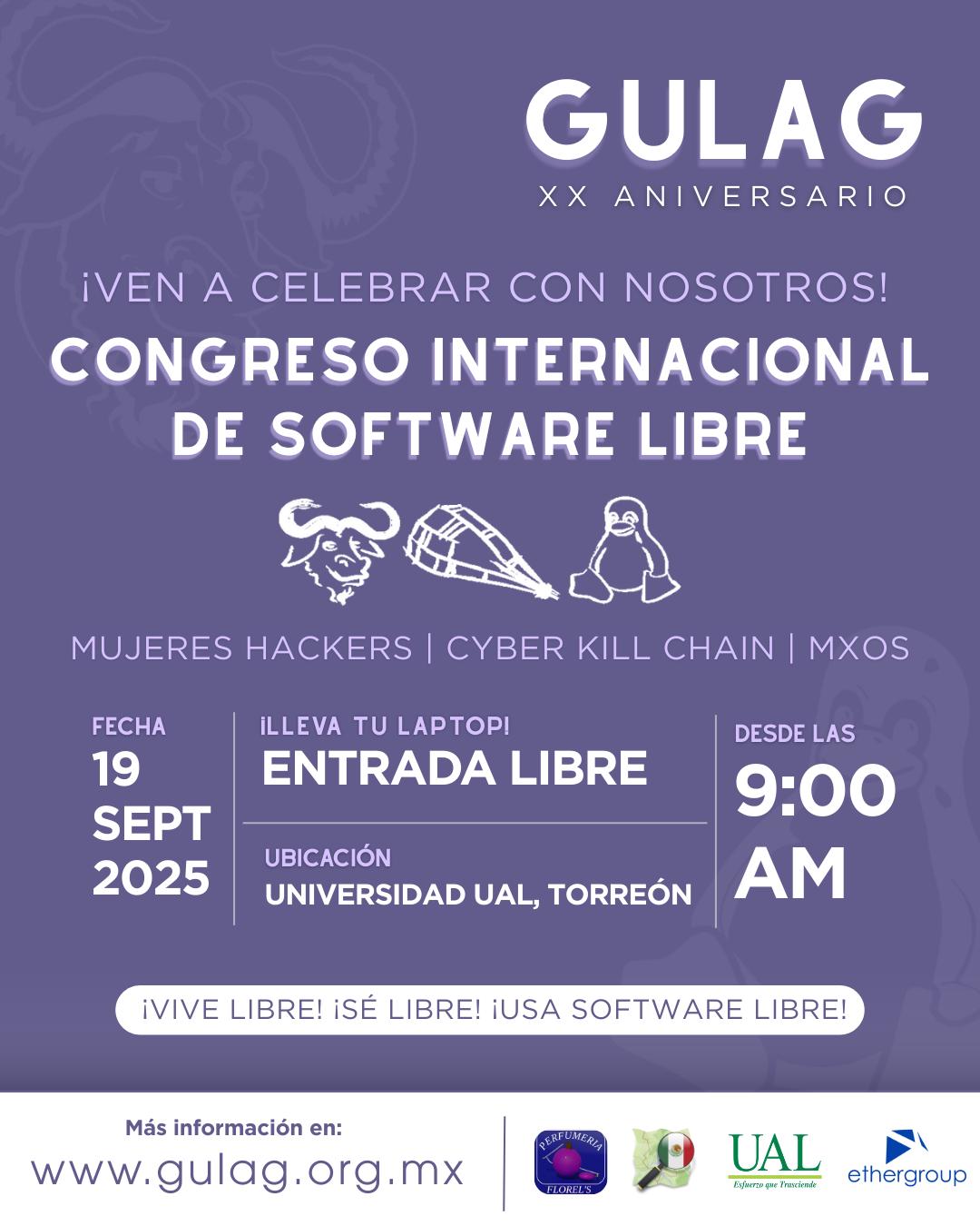 Portada Congreso Software Libre 2025